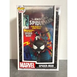 Funko Pop! Comic Covers Marvel The Amazing Spider-Man #40 (Black Suit), Sealed‎